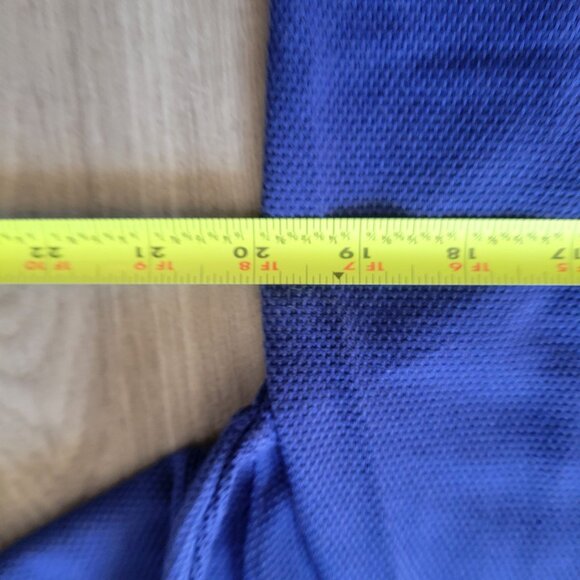 Talbots Womens Blue Knit Long Sleeve Top With Front Pocket & Button Detail - Siz - Picture 7 of 7